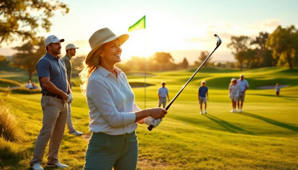 A flat expansive course with wide fairways and a relaxed vibe