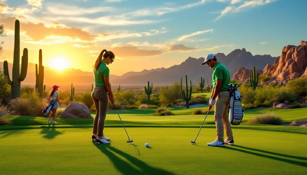 A peaceful flat golf course with wide fairways and scattered water hazards