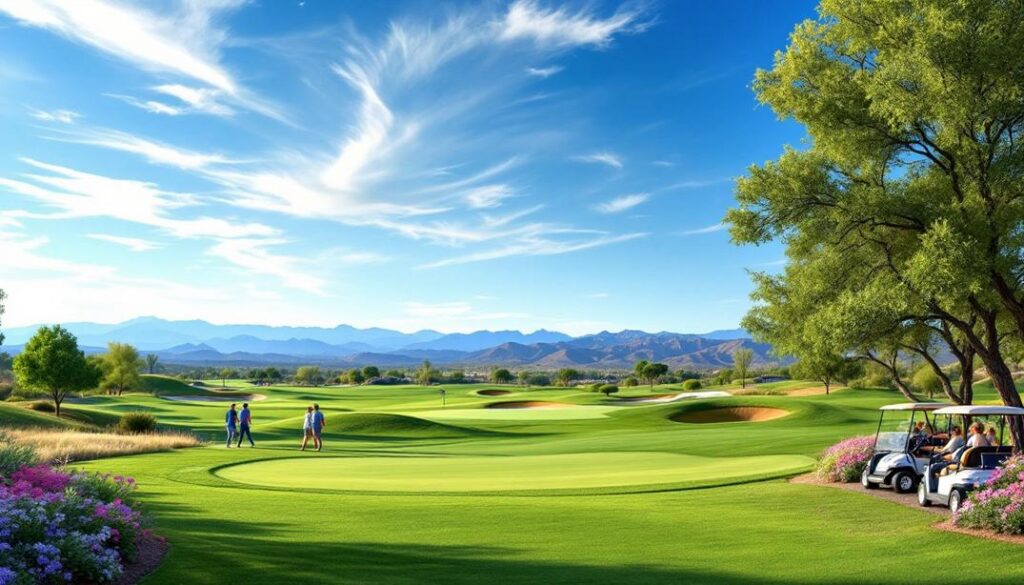 A rugged golf course nestled among Arizonas unique desert landscape