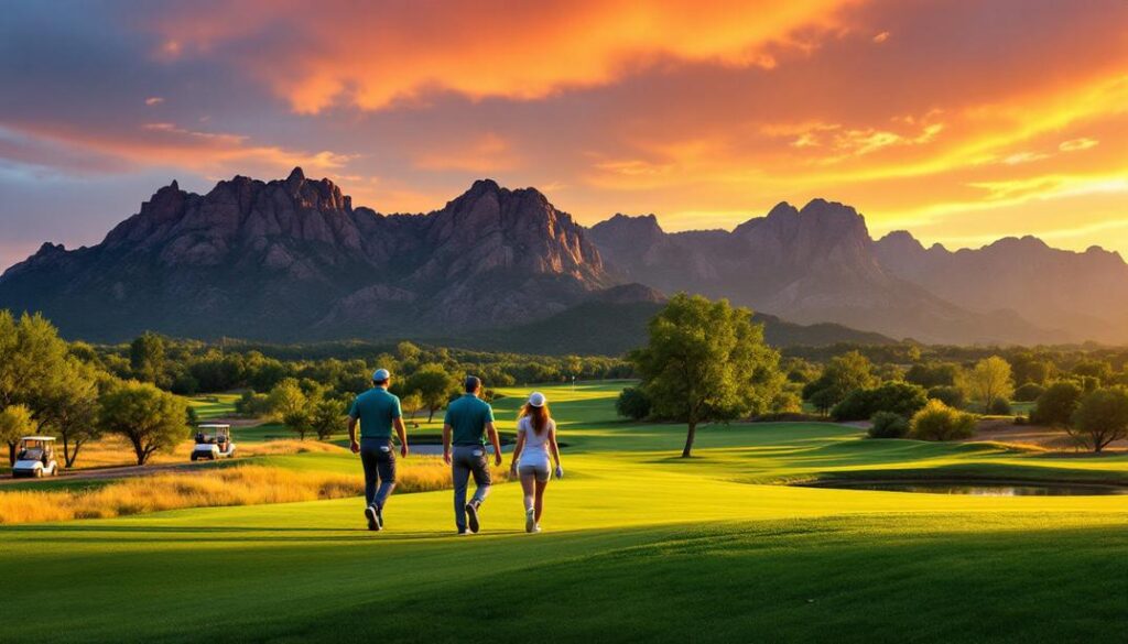 A well maintained course with sweeping views of the surrounding valleys and mountains