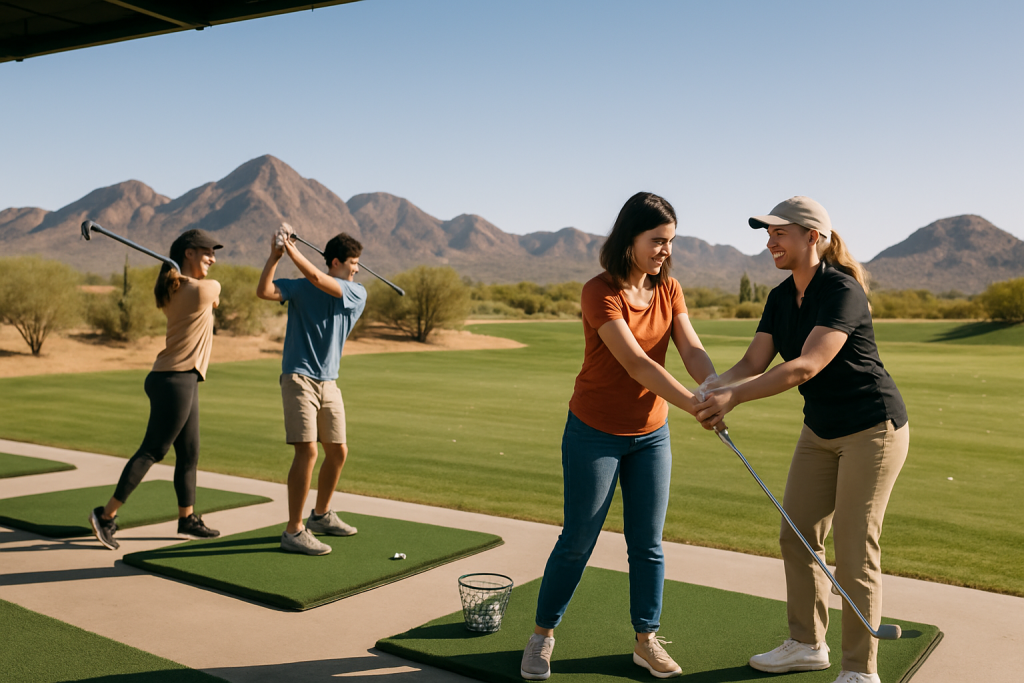 2025 07 azgolflessons.golf blog golf lesson group practice v1